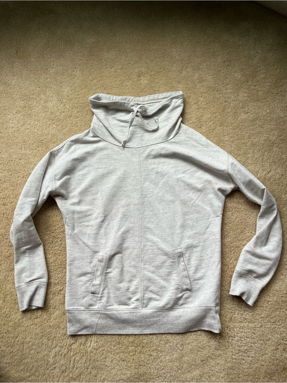 Xersion Women's Gray Funnel Neck Pullover Sweatshirt - Sz S - VGUC - Cotton/Poly